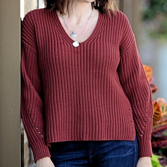 Everlane Texture Cotton V Neck Size XS. - Picture 1 of 13